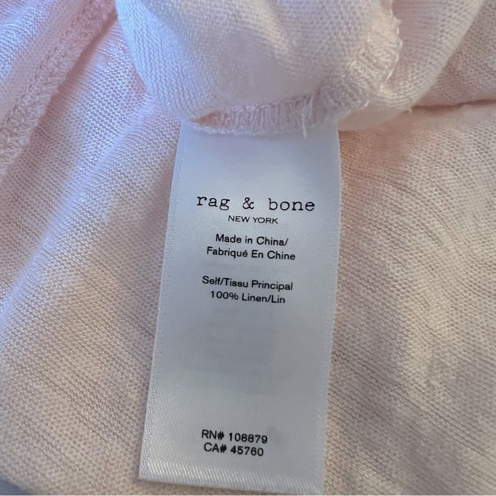 Rag & Bone Tops Tee 100% Linen View 5